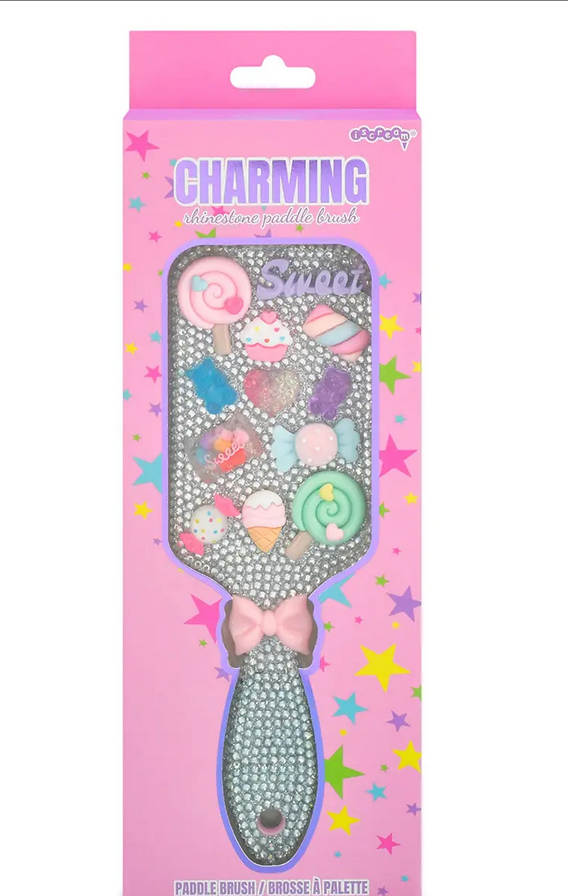Iscream Charming Rhinestone Paddle Brush 880-579