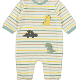 Mayoral 2718 49 Striped Velour Footie-Dino