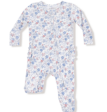 Angel Dear Country Girl Floral Zip Footie