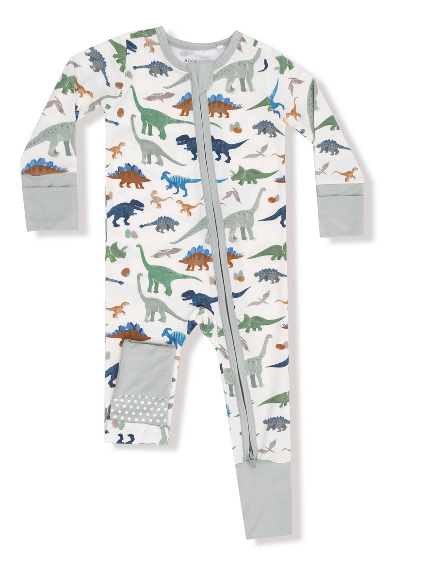 Angel Dear Washy Dinos 2 Way Zip Romper