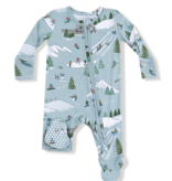 Angel Dear Winter Fun Skiers 2 Way Zip Footie