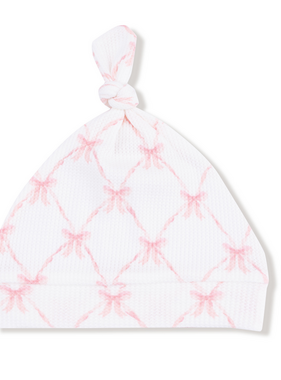 Angel Dear Ribbon Bow Trellis - Knotted Hat 0-3M