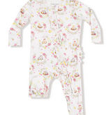 Angel Dear Floral Owl Families  Zip Footie
