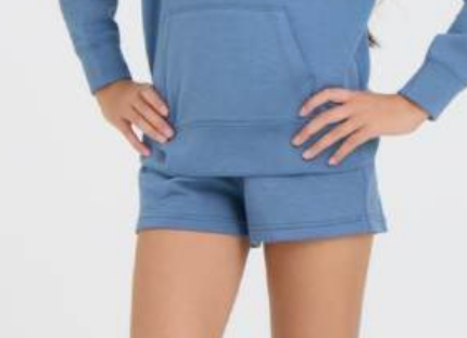 Ocean Drive Kids Cloud Fleece OD Shorts-Blue Jean