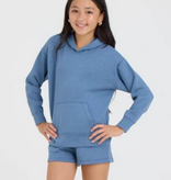 Ocean Drive Kids Cloud Fleece OD Hoodie-Blue Jean