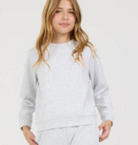 Vintage Havana Cloud Fleece OD Crew-Spring Grey