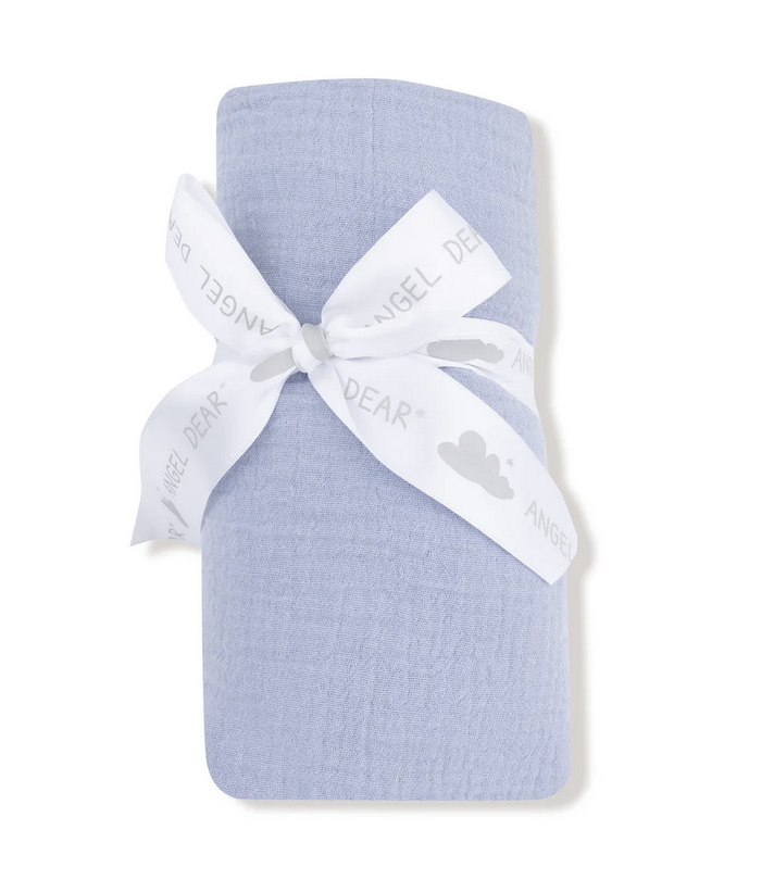Angel Dear Solid Soft Chambray Swaddle 47x47