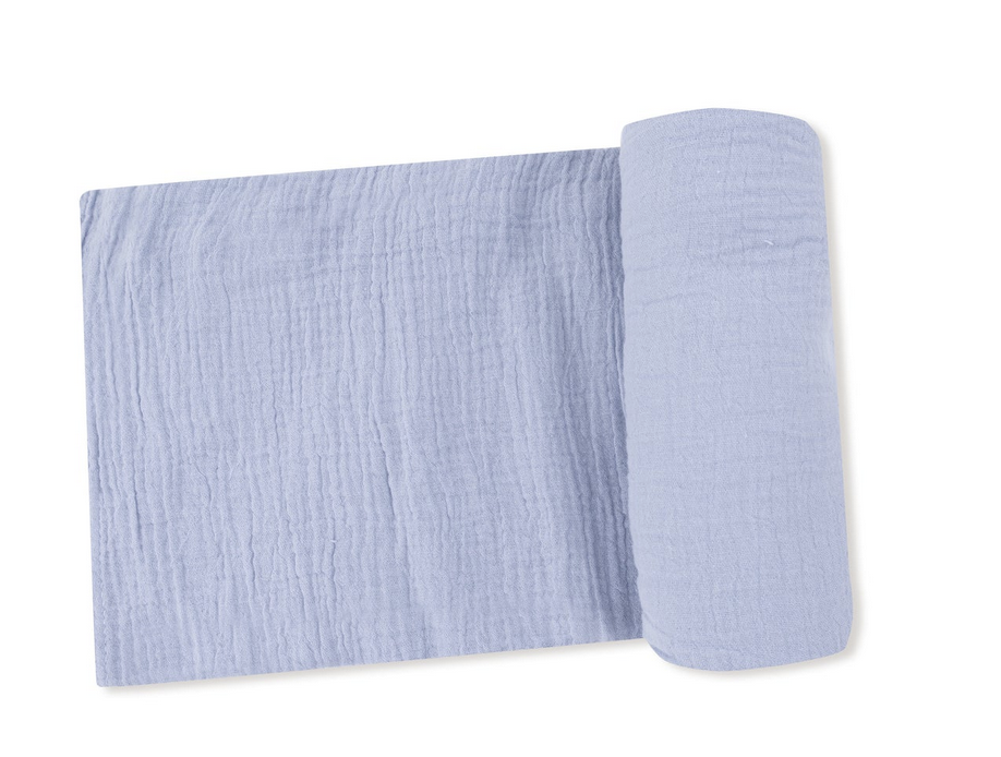 Angel Dear Solid Soft Chambray Swaddle 47x47