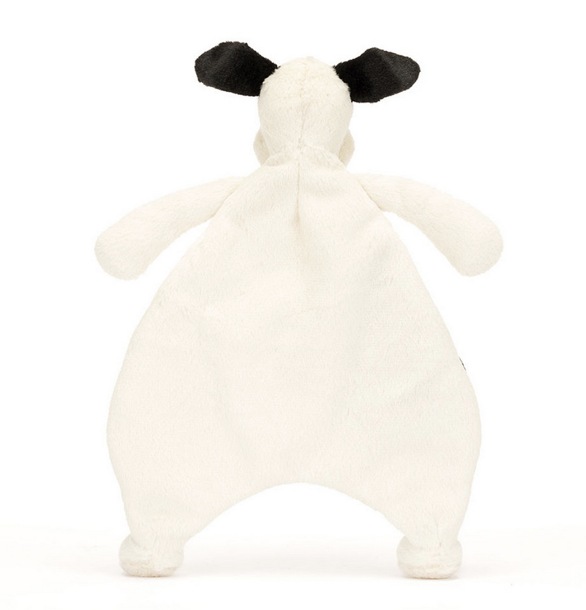 Jellycat Bashful Black & Cream Puppy Comforter CMF4BCP