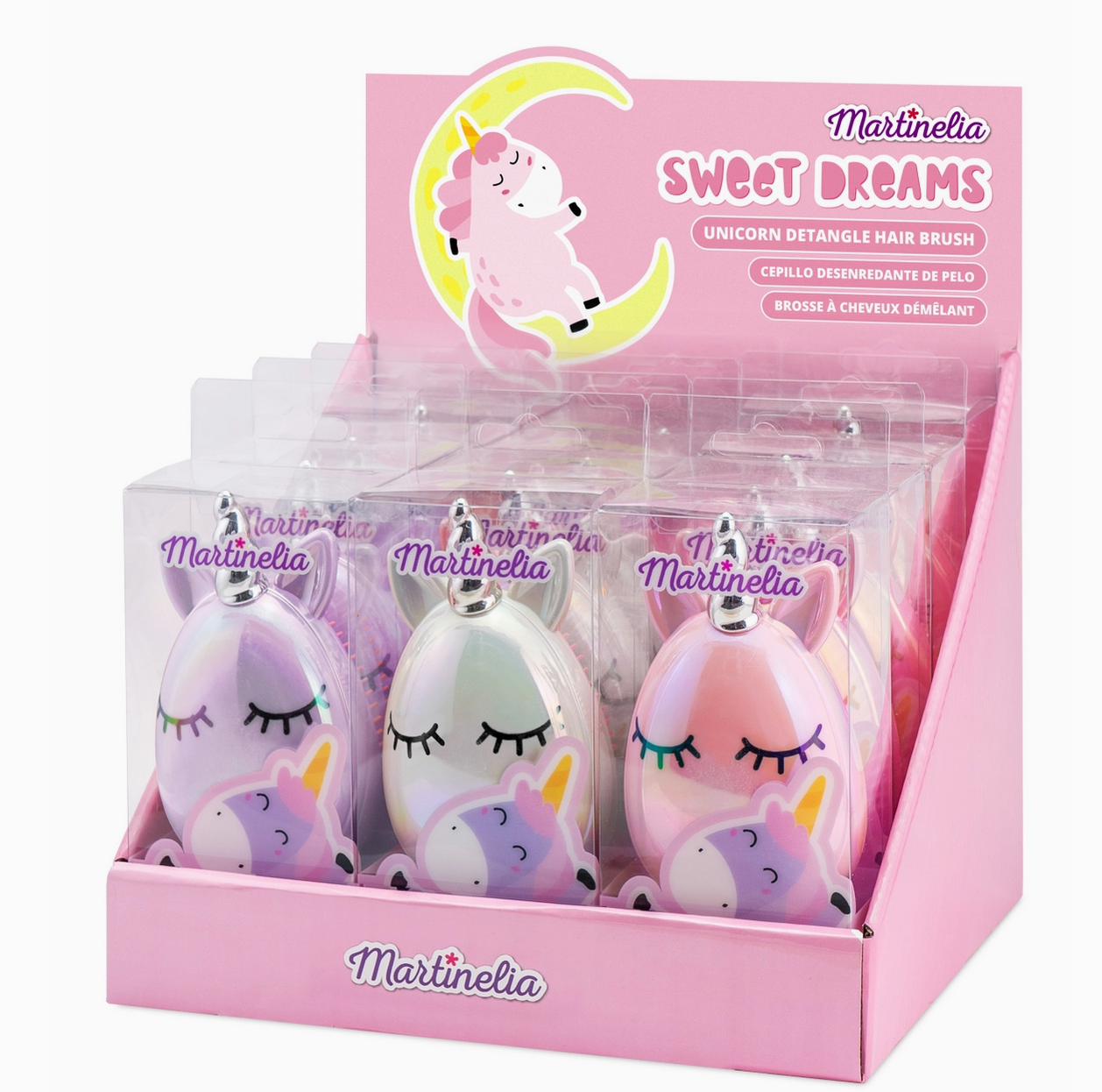 Toysmith Martinelia Sweet Dreams Unicorn Detangler Hair Brush