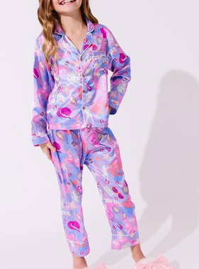 Lola and The Boys Swiftie Lovers Silky Set Lounge