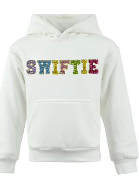 Lola and The Boys Swiftie Hoodie-Multi Crystals