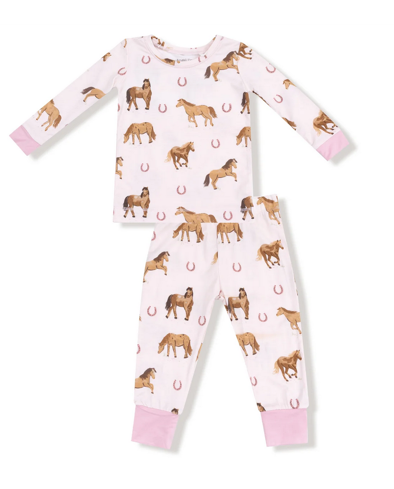 Angel Dear HORSES PINK Loungewear Set