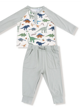 Angel Dear Washy Dinos L/S Top/Jogger