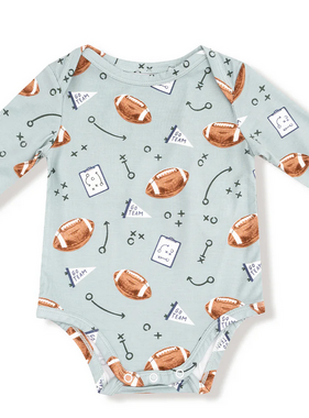 Angel Dear Touchdown Time Bodysuit Grey