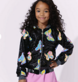 Lola and The Boys Magic Butterfly Sequin Jacket