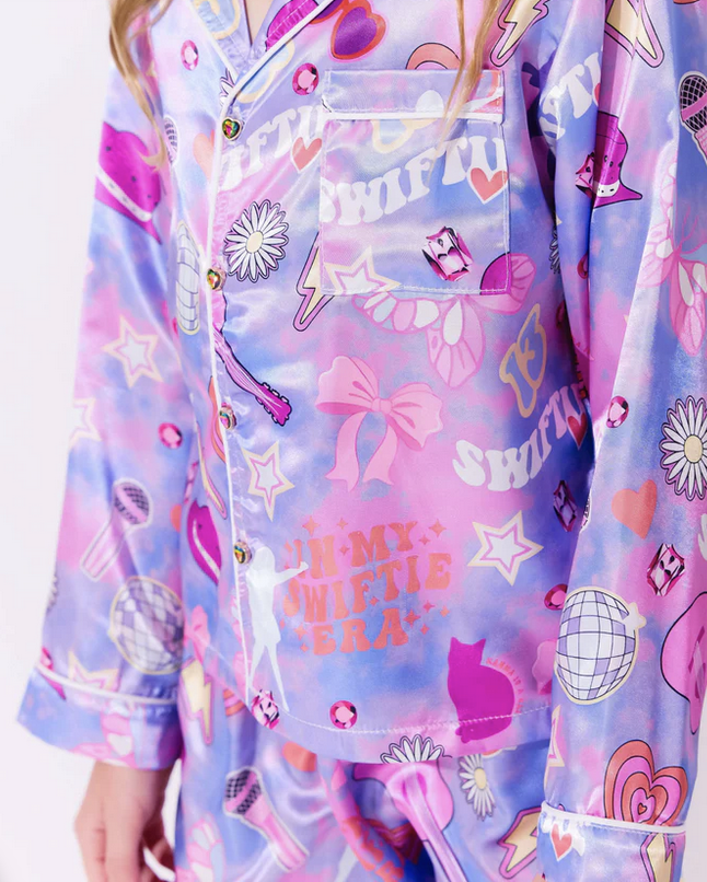 Lola and The Boys Swiftie Lovers Silky Set Lounge