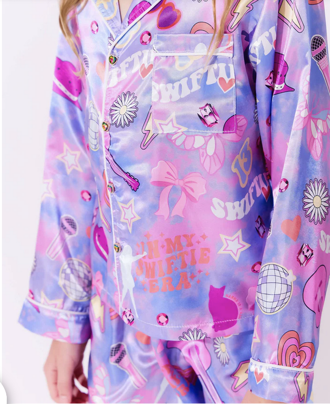 Lola and The Boys Swiftie Lovers Silky Set Lounge