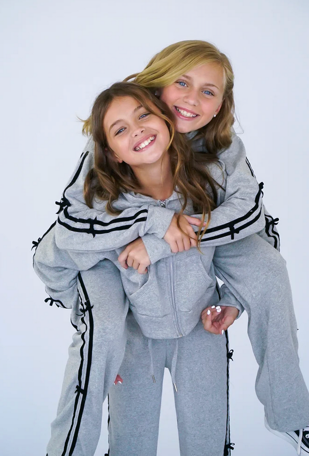 Flowers By Zoe Bow Sweats FLE98 GRY