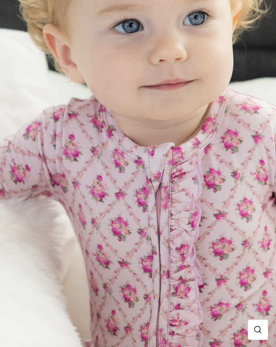 Lev Baby Caroline Ruffled Zippered Footie