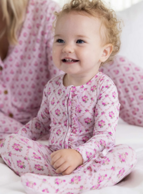 Lev Baby Caroline Ruffled Zippered Footie