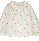 Mayoral 4132 25 Blouse-Red Trim