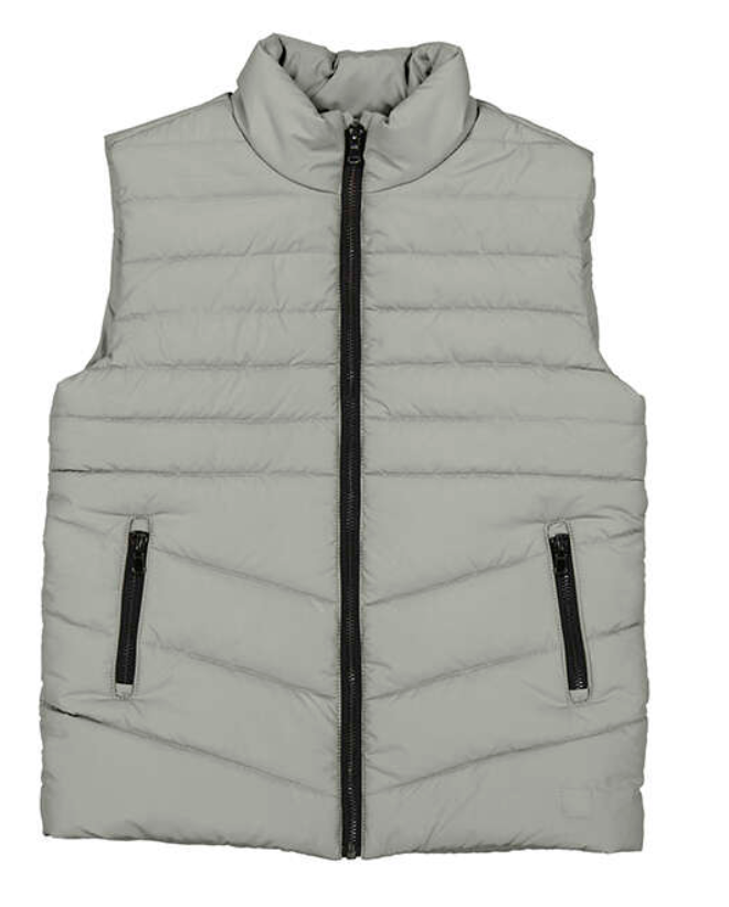 Mayoral 4383 19 Quilted Vest-Grey