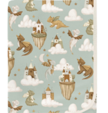 Kickee Pants Swaddling Perfect Blanket Aloe Castles Clouds 47x47