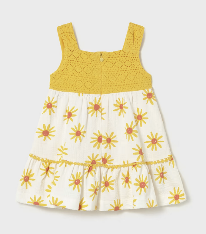 Mayoral 1926 56 Guipur Dress-Yellow