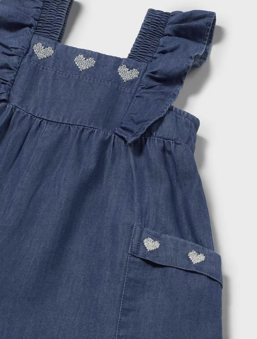 Mayoral 1828 28 Denim Romper