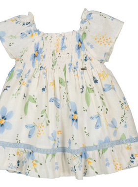 Mayoral 1992 94 Printed Dress Blue