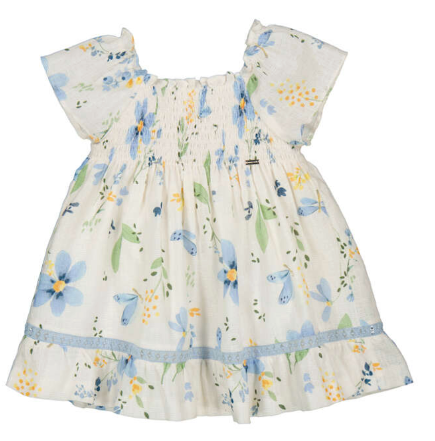 Mayoral 1992 94 Printed Dress Blue