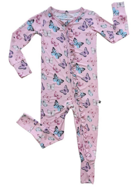 Lev Baby julia Ruffled 'Poppy'-Convertible Romper