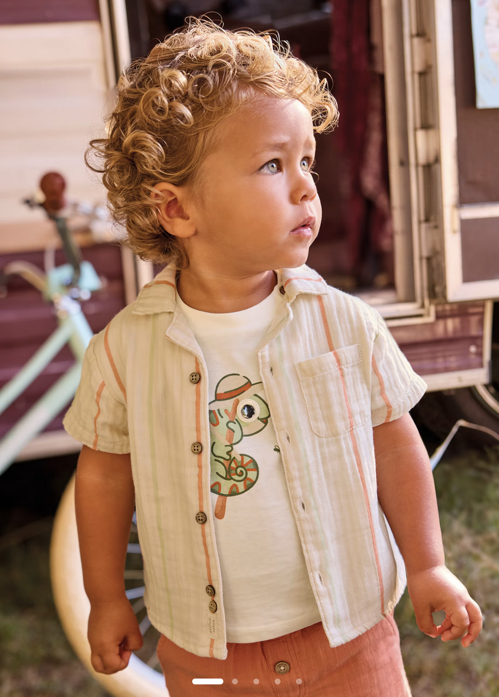 Mayoral 1113 25 S/S Shirt-Stripes