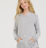 Ocean Drive Kids Hacci Hoodie-Grey