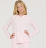 Ocean Drive Kids Hacci Hoodie-Pink