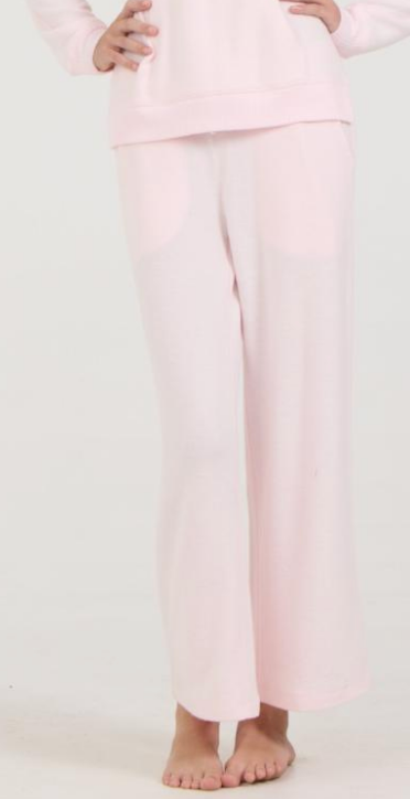 Ocean Drive Kids Hacci Pants-Pink