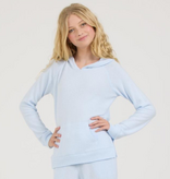 Ocean Drive Kids Hacci Hoodie-Blue