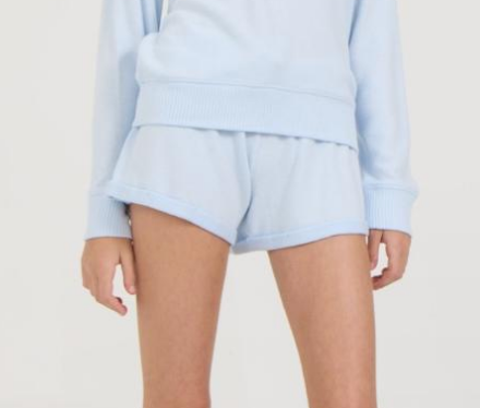 Ocean Drive Kids Hacci Shorts-Blue