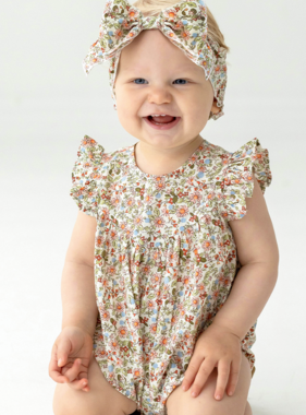 Mabel and Honey Sunset Fields Romper
