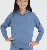 Ocean Drive Kids Cloud Fleece OD Hoodie-Blue Jean