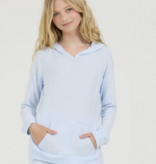 Ocean Drive Kids Hacci Hoodie-Blue