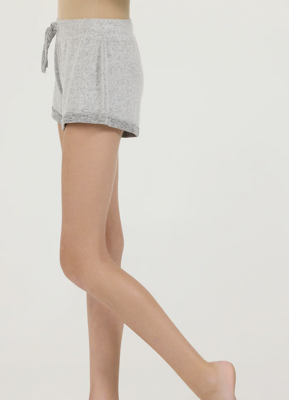 Ocean Drive Kids Hacci Shorts-Grey
