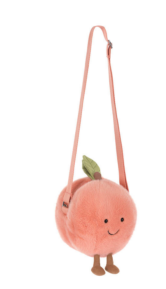Jellycat Amuseables Peach Shoulder Bag A4PEACHB