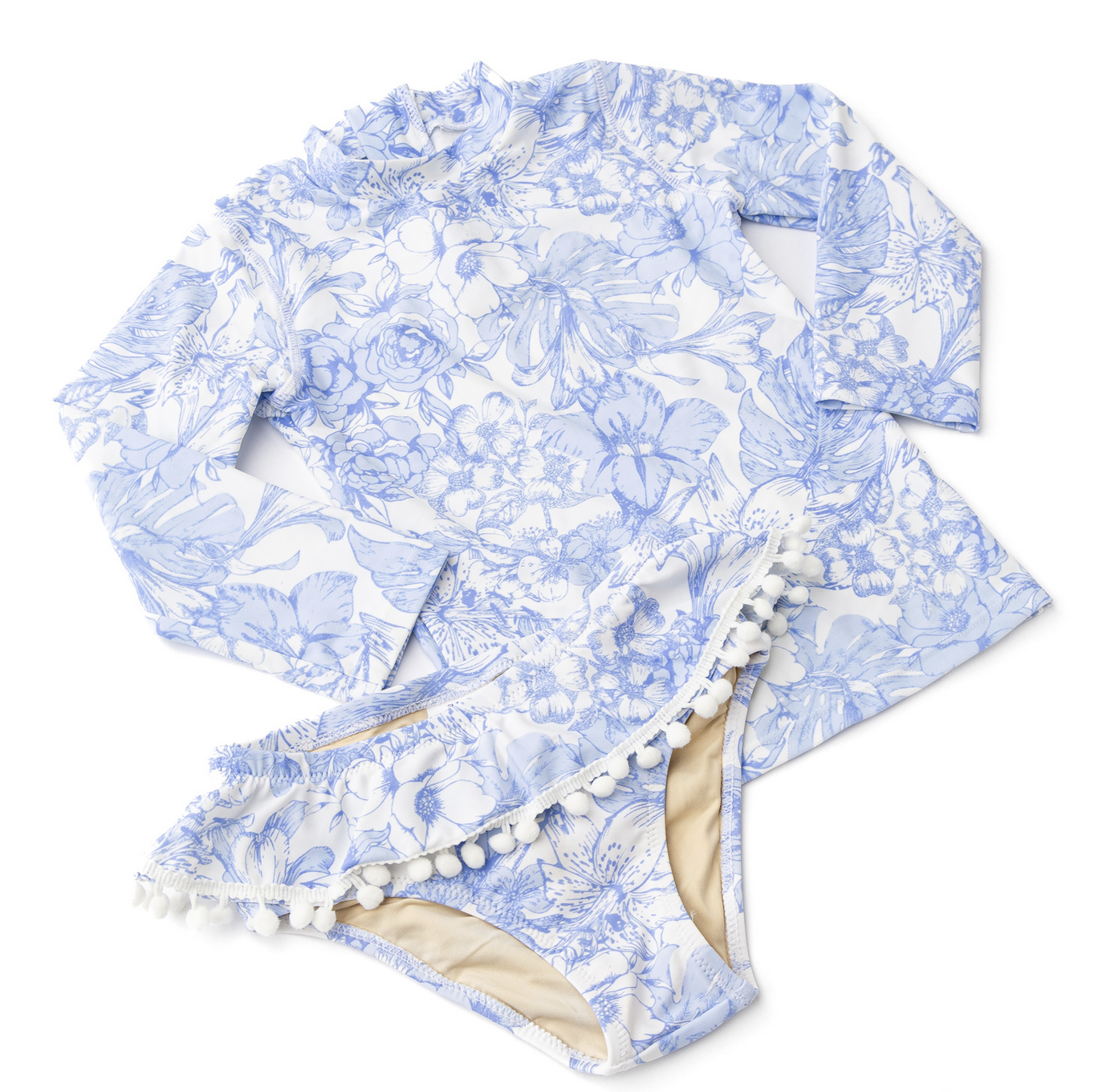 Shade Critters Rash Guard Set-Tropical Blues