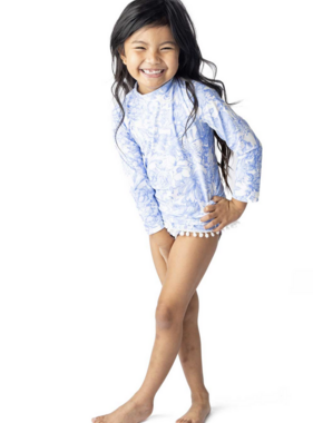 Shade Critters Rash Guard Set-Tropical Blues