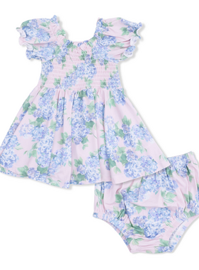 Angel Dear Hydrangeas Twirly Dress/ Bloomer