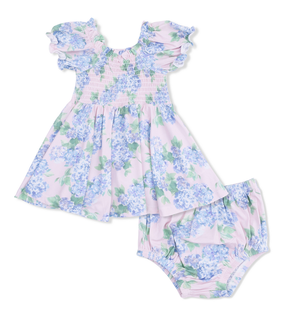 Angel Dear Hydrangeas Twirly Dress/ Bloomer