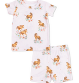 Angel Dear Pink Ponies Loungewear Short Set