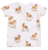 Angel Dear Pink Ponies Loungewear Short Set